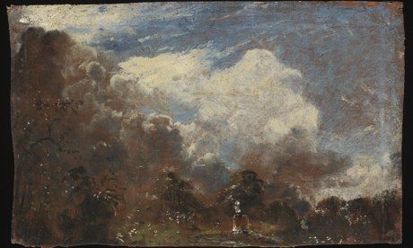 粘在《Branch Hill Pond: Hampstead》背后的画作 维多利亚和阿尔伯特博物馆 供图