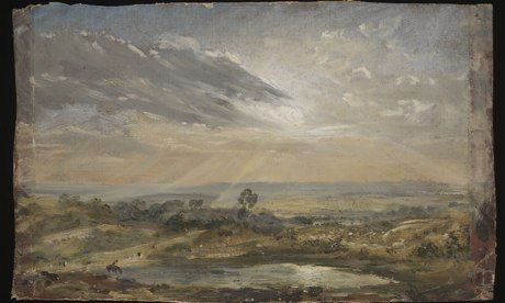 约翰·康斯特布尔《Branch Hill Pond: Hampstead》 维多利亚和阿尔伯特博物馆 供图