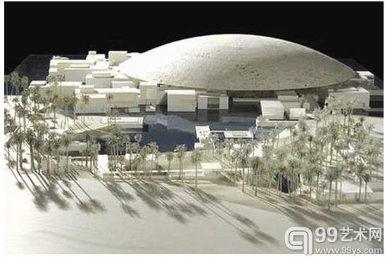 阿布扎比卢浮宫模型图