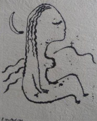 德国政府公布了25幅查抄到的艺术品，其中包括汉斯·克里斯托弗的水彩画《佳偶》、弗里茨·马斯科斯的版画和威廉·拉迟涅特的作品《桌边女孩》（从上至下）。