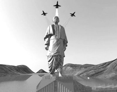 帕特尔雕像效果图