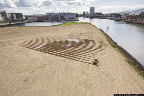 艺术家创作巨型女孩肖像：面积达11英亩