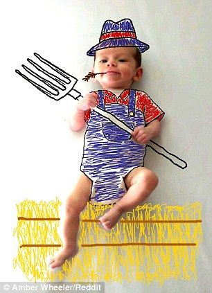 美国艺术家为孩子打造温馨创意照