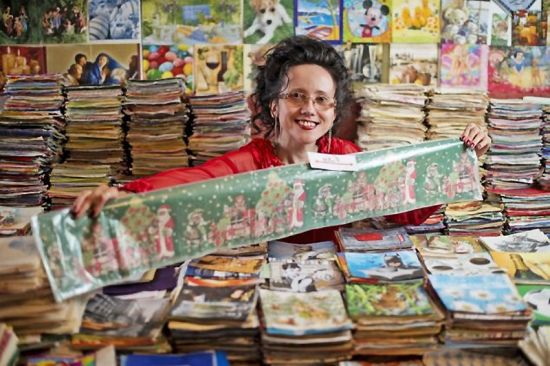 斯洛伐克女子安东尼娅·科扎科娃收藏62757条餐巾，4次创世界纪录