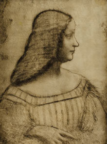 《伊莎贝拉·黛丝恬肖像》素描版  Corriere della Sera 供图