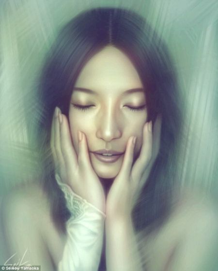 手指画遇上高科技：上班族手机上绘名画走红