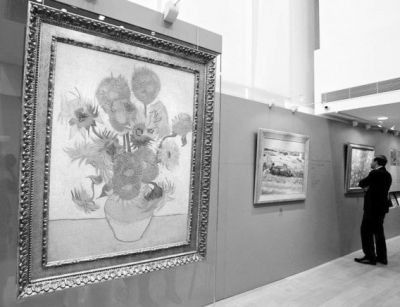 梵·高博物馆展出的梵·高画作复制品