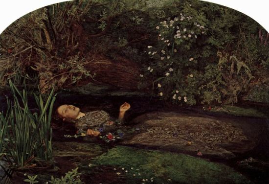 2. 《Ophelia》， John Everett Millais