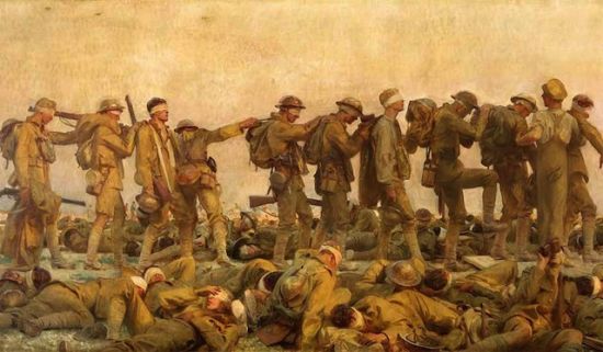 4. 《Gassed》， John Singer Sargent