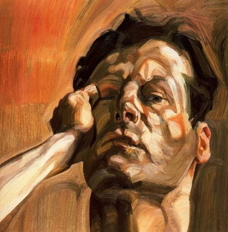 5. 《Man’s Head (Self Portrait)》， Lucian Freud
