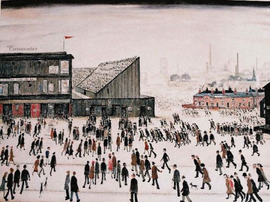 8. 《Going to the Match》， L.S. Lowry