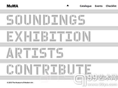 MoMA声音艺术展览项目网站上线