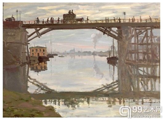 莫奈 《木桥》