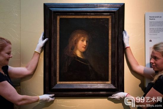 2013年7月31日，阿姆斯特丹博物馆展出了伦勃朗的一幅肖像画作品《莎斯姬亚·凡·优伦堡》（Saskia van Uylenburgh）