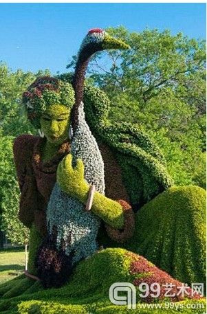 加拿大园艺博览会逼真巨型雕像