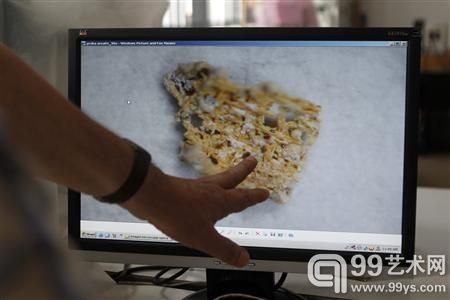 调查员在奥尔加·多加鲁家中发现的一团灰烬的照片