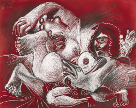 毕加索一幅鲜为人知的晚年作品——《画家》