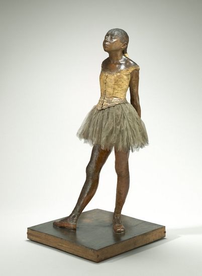 美国华盛顿国家画廊的德加原作《14岁的年轻舞蹈家》