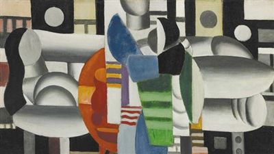 法国立体派艺术家费尔南德·莱热的作品《红桌旁的三个女人》