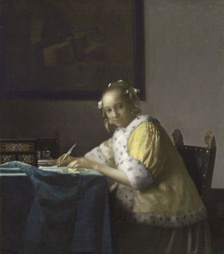 《写信女子》(1665-66)