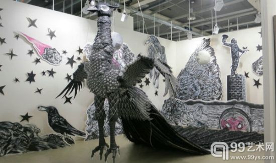 香格纳画廊在巴塞尔艺博会上展出的孙逊装置作品