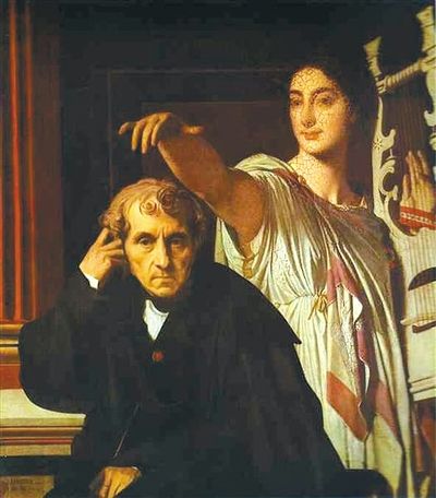 法国画家安格尔(J. D. Ingres)笔下的凯鲁比尼。