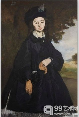 爱德华·马奈1863年作品《布鲁内特夫人肖像画》