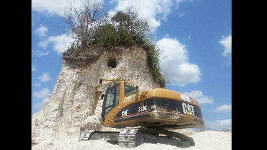 被建筑公司强拆的金字塔。