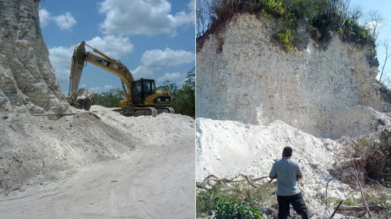 被建筑公司强拆的金字塔。