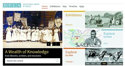 美国电子公共图书馆网页