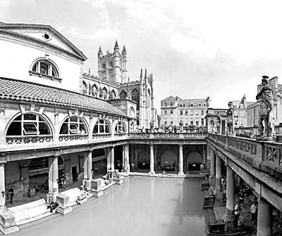 巴斯城的古罗马浴池遗址