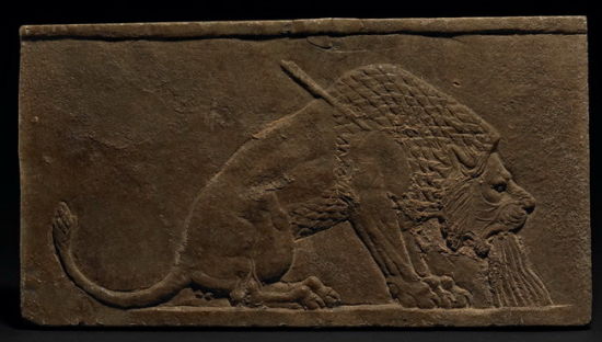 垂死的狮子，约前 645 至前 640 年，源自尼尼微 北宫殿。