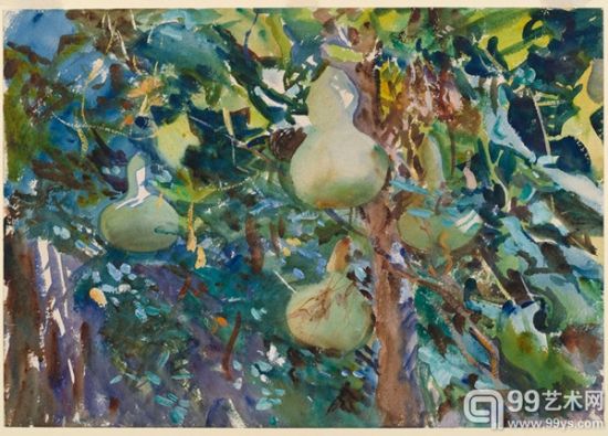 约翰·萨金特1908年作品《葫芦》（Gourds）