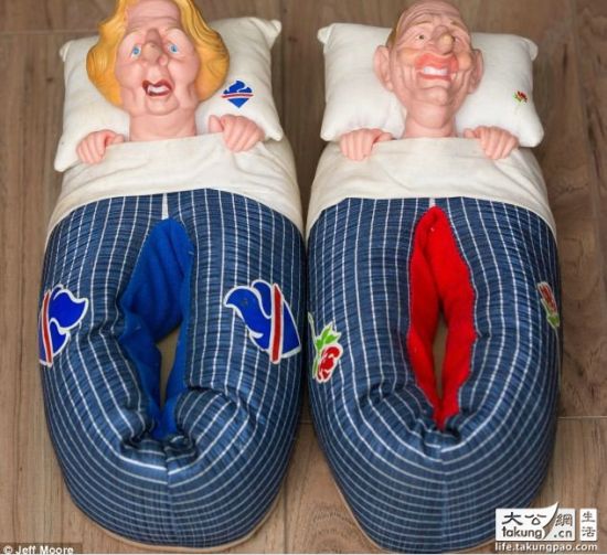 撒切尔夫人棉拖鞋