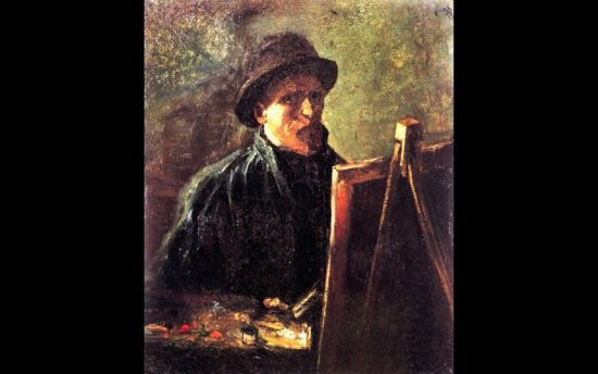 Self-Portrait with Dark Felt Hat at the Easel. 1886