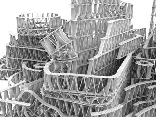 口香糖创作的雕塑