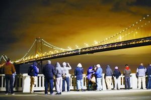 美海湾大桥成世界最大灯饰艺术品