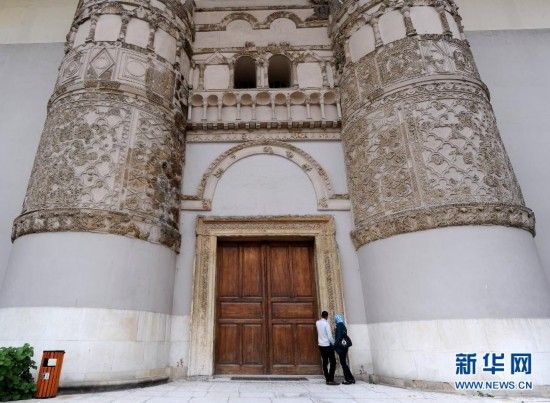2月18日，在叙利亚首都大马士革，叙利亚国家博物馆大门紧闭，暂停参观。