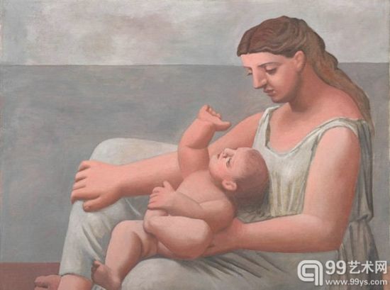 毕加索《母与子》（1921）