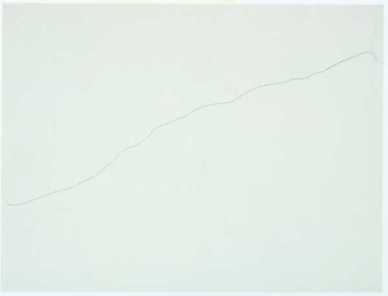 米罗的《1968年为一个隐士隔间所作的白底画I》。