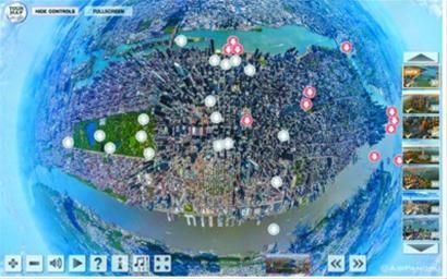 谢苗诺夫制作的互动式曼哈顿全景图