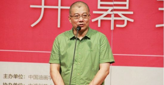 中国油画学会主席、中国美术学院院院长许江在开幕式上致辞