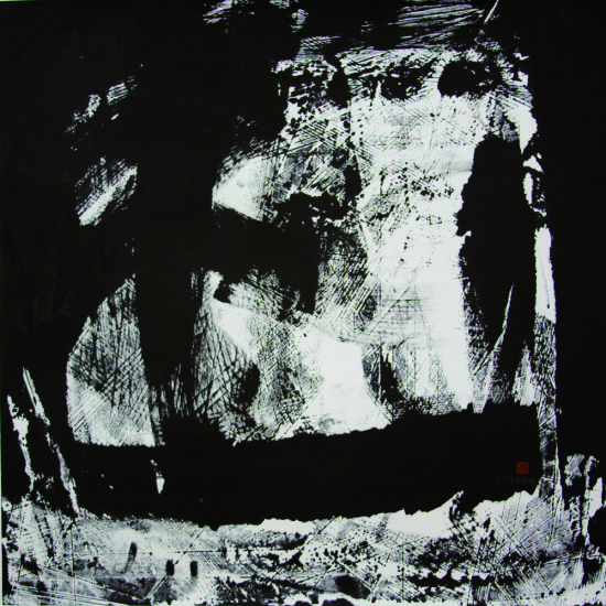 墨象·马勒系列之三 李庚 69×69CM 纸本水墨 2014年