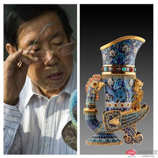 张同禄，中国工艺美术大师，国家级非物质文化遗产“景泰蓝工艺”项目代表性传承人