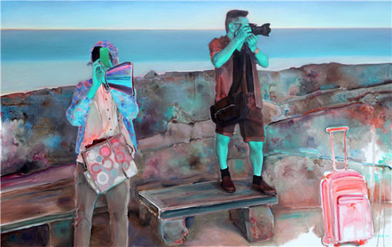 庞茂琨：《过客》之四 180x280 布面油画 2014年