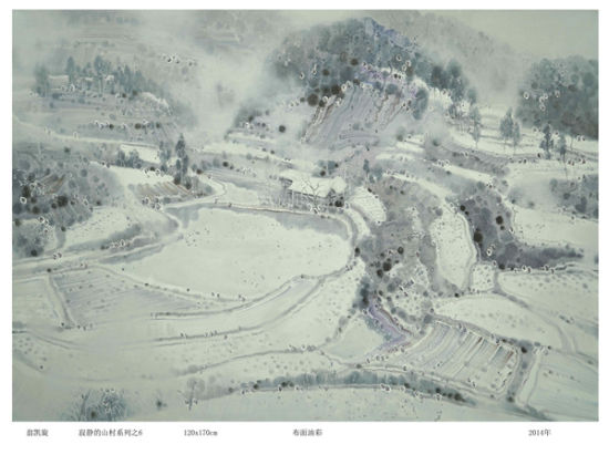 翁凯旋：《寂静的山村》系列之6 120×130cm