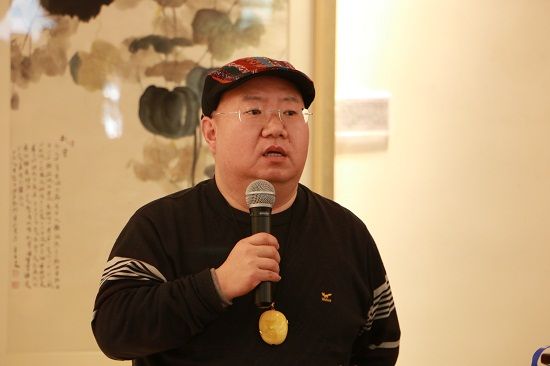 中国山水研究院顾问、资深藏家同文立先生在开幕式致辞