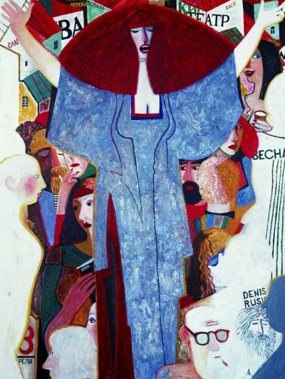 女歌唱家（油画）  伊万·鲁本尼科夫  中国美术馆藏