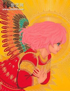 森洋史（Hiroshi Mori），《祈祷》，2013年，混合媒介，45.5 x 38.0 x 3.2cm。