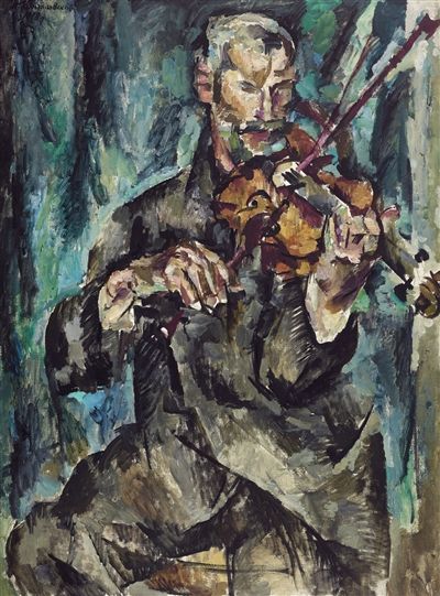 贡恰洛夫斯基作品《小提琴手》。